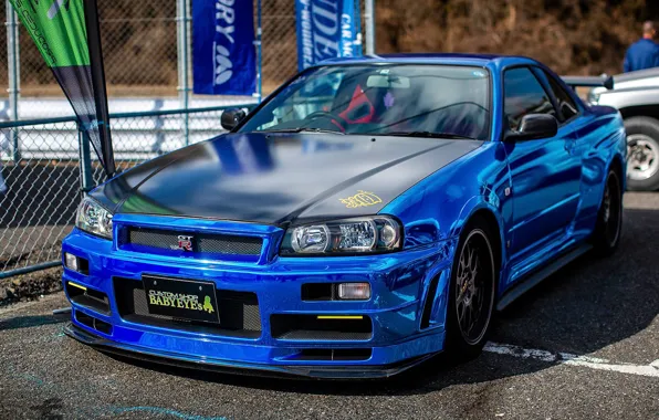 Wallpaper, Nissan, Nissan Skyline GT-R R34