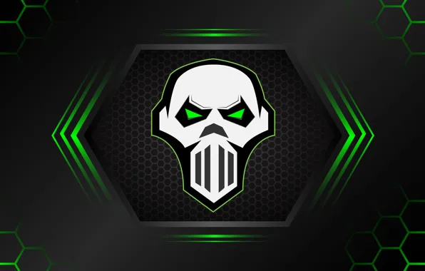 Картинка skull, minimalism, artist, digital art, artwork, minimalist, behance