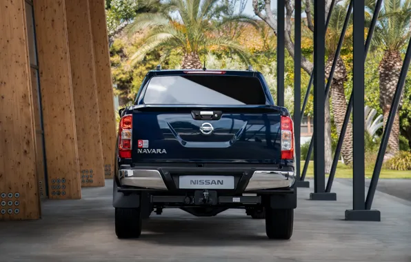 Nissan, вид сзади, пикап, Double Cab, Navara, 2019