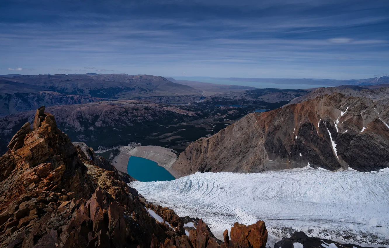 Фото обои Природа, Горы, Озеро, Скала, Аргентина, El Chalten